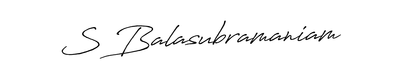 You should practise on your own different ways (Antro_Vectra_Bolder) to write your name (S Balasubramaniam) in signature. don't let someone else do it for you. S Balasubramaniam signature style 7 images and pictures png