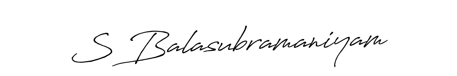 Also we have S Balasubramaniyam name is the best signature style. Create professional handwritten signature collection using Antro_Vectra_Bolder autograph style. S Balasubramaniyam signature style 7 images and pictures png