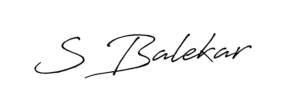 if you are searching for the best signature style for your name S Balekar. so please give up your signature search. here we have designed multiple signature styles  using Antro_Vectra_Bolder. S Balekar signature style 7 images and pictures png