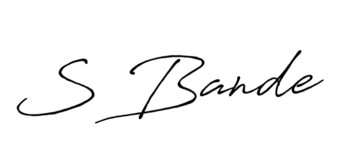 Best and Professional Signature Style for S Bande. Antro_Vectra_Bolder Best Signature Style Collection. S Bande signature style 7 images and pictures png