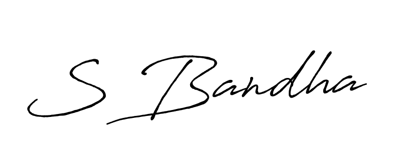 Make a beautiful signature design for name S Bandha. Use this online signature maker to create a handwritten signature for free. S Bandha signature style 7 images and pictures png