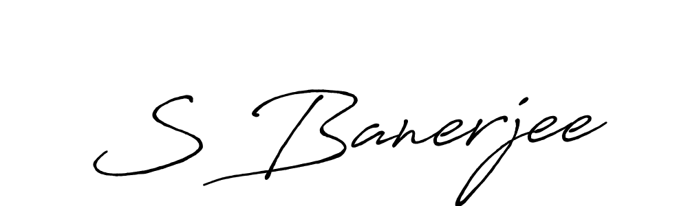This is the best signature style for the S Banerjee name. Also you like these signature font (Antro_Vectra_Bolder). Mix name signature. S Banerjee signature style 7 images and pictures png