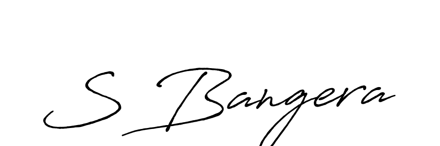 How to make S Bangera signature? Antro_Vectra_Bolder is a professional autograph style. Create handwritten signature for S Bangera name. S Bangera signature style 7 images and pictures png