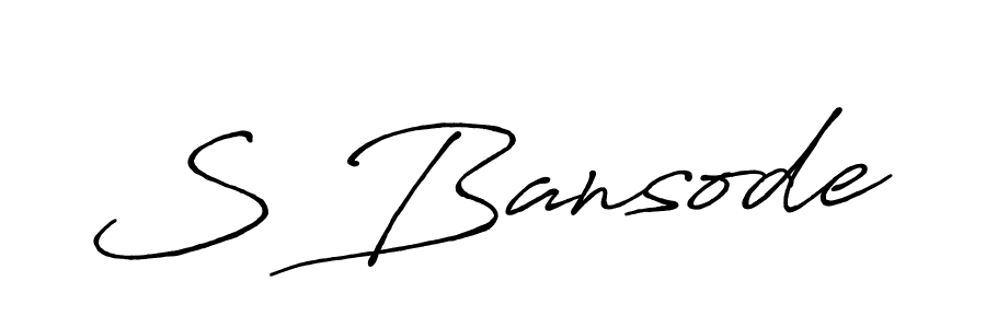 if you are searching for the best signature style for your name S Bansode. so please give up your signature search. here we have designed multiple signature styles  using Antro_Vectra_Bolder. S Bansode signature style 7 images and pictures png