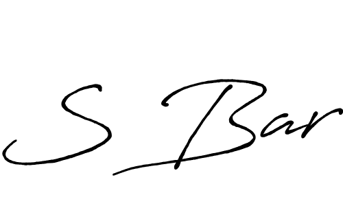 It looks lik you need a new signature style for name S Bar. Design unique handwritten (Antro_Vectra_Bolder) signature with our free signature maker in just a few clicks. S Bar signature style 7 images and pictures png