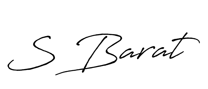 How to make S Barat signature? Antro_Vectra_Bolder is a professional autograph style. Create handwritten signature for S Barat name. S Barat signature style 7 images and pictures png