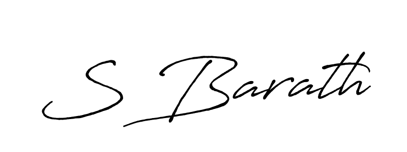S Barath stylish signature style. Best Handwritten Sign (Antro_Vectra_Bolder) for my name. Handwritten Signature Collection Ideas for my name S Barath. S Barath signature style 7 images and pictures png