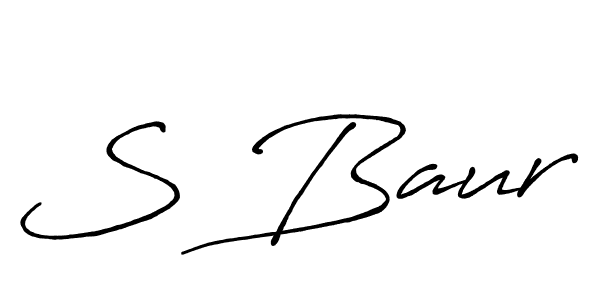 Also we have S Baur name is the best signature style. Create professional handwritten signature collection using Antro_Vectra_Bolder autograph style. S Baur signature style 7 images and pictures png