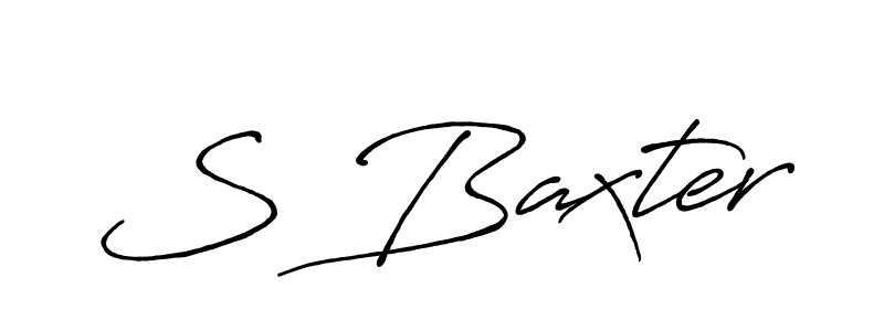 if you are searching for the best signature style for your name S Baxter. so please give up your signature search. here we have designed multiple signature styles  using Antro_Vectra_Bolder. S Baxter signature style 7 images and pictures png