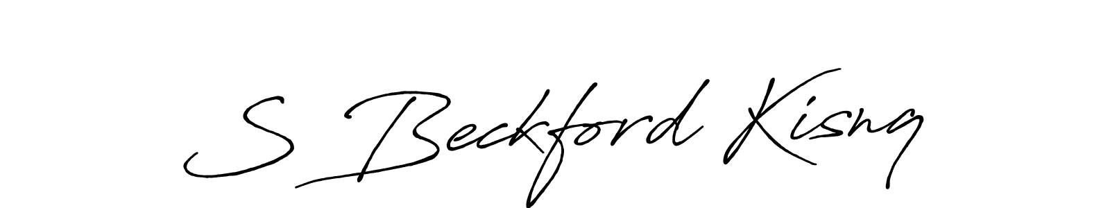 Antro_Vectra_Bolder is a professional signature style that is perfect for those who want to add a touch of class to their signature. It is also a great choice for those who want to make their signature more unique. Get S Beckford Kisnq name to fancy signature for free. S Beckford Kisnq signature style 7 images and pictures png
