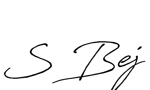 It looks lik you need a new signature style for name S Bej. Design unique handwritten (Antro_Vectra_Bolder) signature with our free signature maker in just a few clicks. S Bej signature style 7 images and pictures png