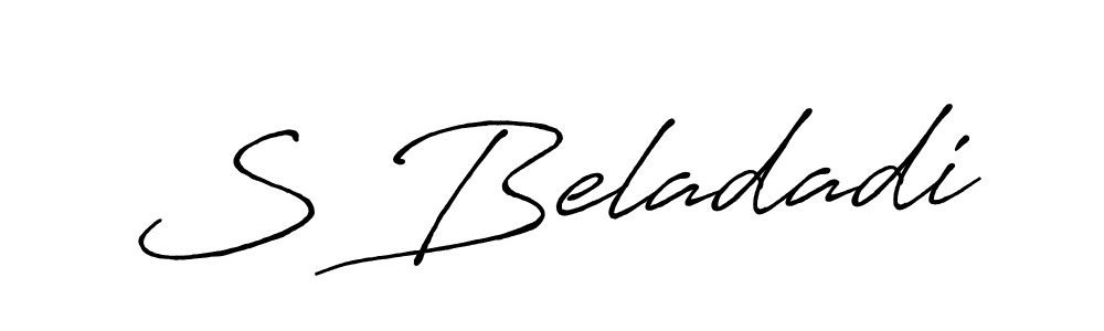 if you are searching for the best signature style for your name S Beladadi. so please give up your signature search. here we have designed multiple signature styles  using Antro_Vectra_Bolder. S Beladadi signature style 7 images and pictures png