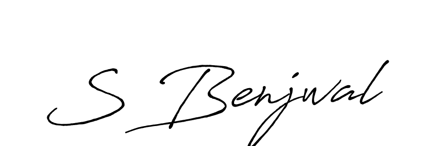 Antro_Vectra_Bolder is a professional signature style that is perfect for those who want to add a touch of class to their signature. It is also a great choice for those who want to make their signature more unique. Get S Benjwal name to fancy signature for free. S Benjwal signature style 7 images and pictures png