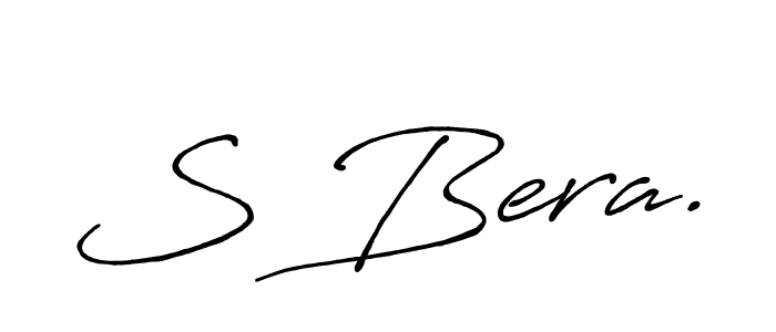 Similarly Antro_Vectra_Bolder is the best handwritten signature design. Signature creator online .You can use it as an online autograph creator for name S Bera.. S Bera. signature style 7 images and pictures png