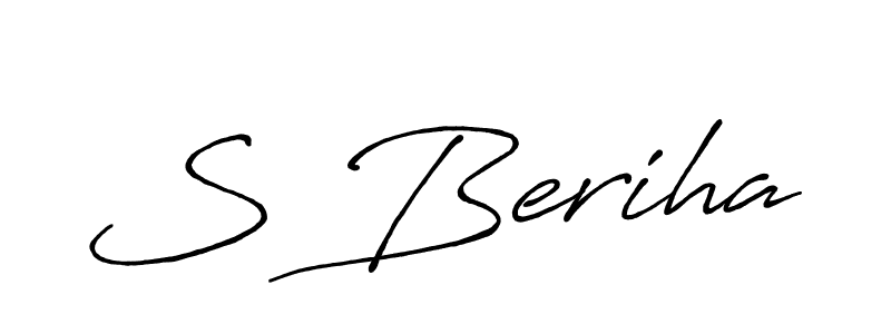 How to make S Beriha signature? Antro_Vectra_Bolder is a professional autograph style. Create handwritten signature for S Beriha name. S Beriha signature style 7 images and pictures png