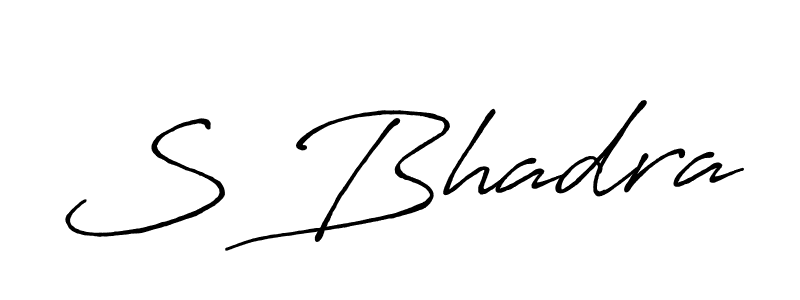 if you are searching for the best signature style for your name S Bhadra. so please give up your signature search. here we have designed multiple signature styles  using Antro_Vectra_Bolder. S Bhadra signature style 7 images and pictures png