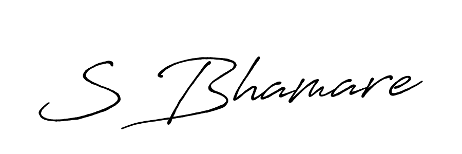 Also You can easily find your signature by using the search form. We will create S Bhamare name handwritten signature images for you free of cost using Antro_Vectra_Bolder sign style. S Bhamare signature style 7 images and pictures png