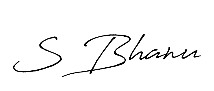 Create a beautiful signature design for name S Bhanu. With this signature (Antro_Vectra_Bolder) fonts, you can make a handwritten signature for free. S Bhanu signature style 7 images and pictures png