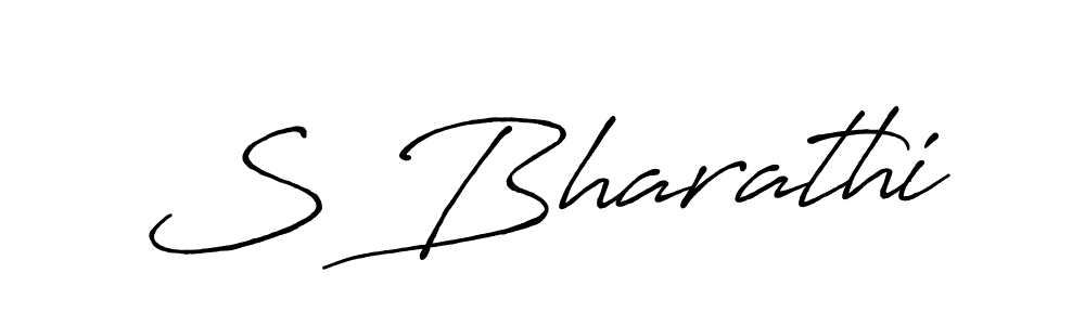 S Bharathi stylish signature style. Best Handwritten Sign (Antro_Vectra_Bolder) for my name. Handwritten Signature Collection Ideas for my name S Bharathi. S Bharathi signature style 7 images and pictures png
