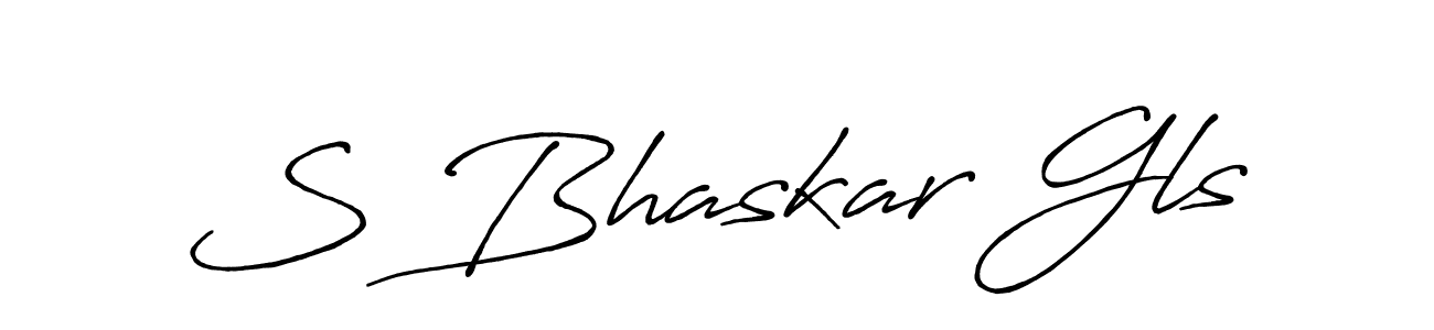 Also You can easily find your signature by using the search form. We will create S Bhaskar Gls name handwritten signature images for you free of cost using Antro_Vectra_Bolder sign style. S Bhaskar Gls signature style 7 images and pictures png