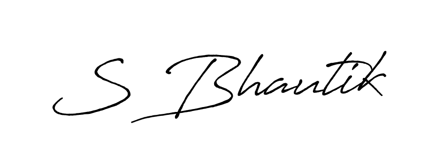 Also we have S Bhautik name is the best signature style. Create professional handwritten signature collection using Antro_Vectra_Bolder autograph style. S Bhautik signature style 7 images and pictures png