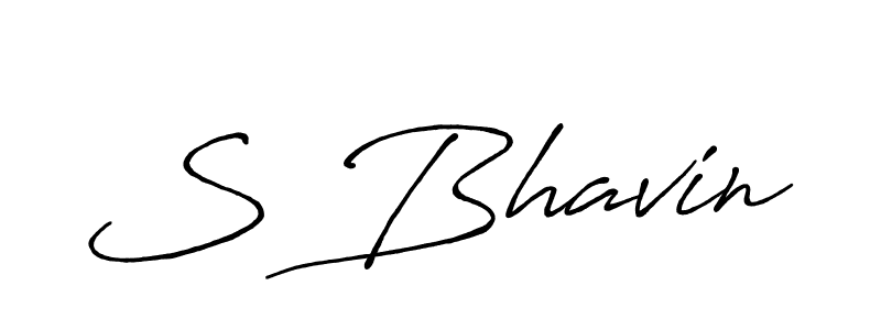 Antro_Vectra_Bolder is a professional signature style that is perfect for those who want to add a touch of class to their signature. It is also a great choice for those who want to make their signature more unique. Get S Bhavin name to fancy signature for free. S Bhavin signature style 7 images and pictures png