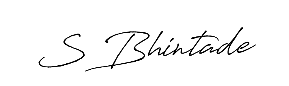 S Bhintade stylish signature style. Best Handwritten Sign (Antro_Vectra_Bolder) for my name. Handwritten Signature Collection Ideas for my name S Bhintade. S Bhintade signature style 7 images and pictures png