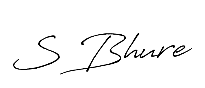 Use a signature maker to create a handwritten signature online. With this signature software, you can design (Antro_Vectra_Bolder) your own signature for name S Bhure. S Bhure signature style 7 images and pictures png