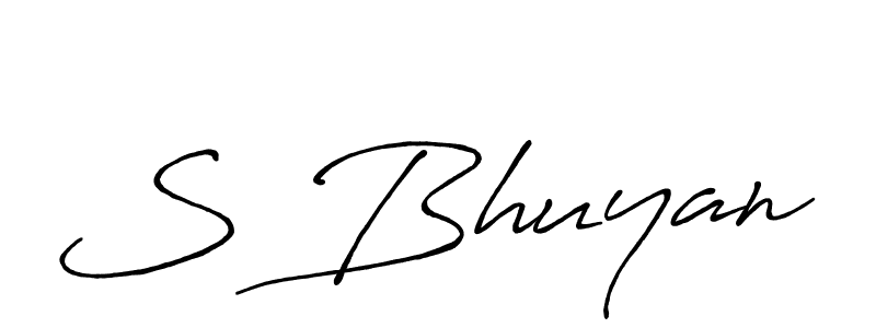 You should practise on your own different ways (Antro_Vectra_Bolder) to write your name (S Bhuyan) in signature. don't let someone else do it for you. S Bhuyan signature style 7 images and pictures png