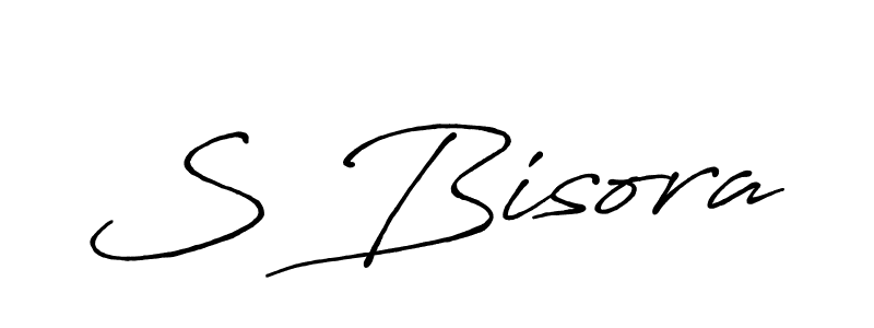 Make a beautiful signature design for name S Bisora. With this signature (Antro_Vectra_Bolder) style, you can create a handwritten signature for free. S Bisora signature style 7 images and pictures png