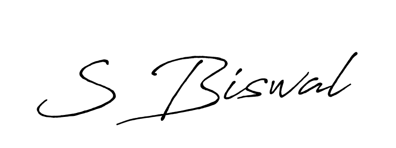 Use a signature maker to create a handwritten signature online. With this signature software, you can design (Antro_Vectra_Bolder) your own signature for name S Biswal. S Biswal signature style 7 images and pictures png