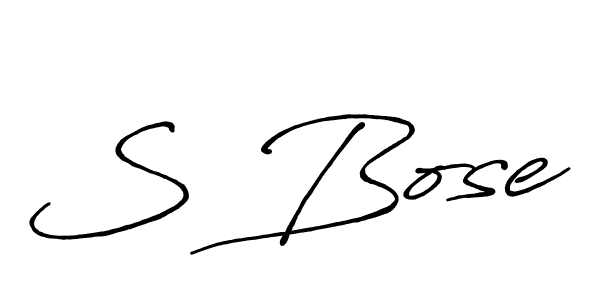 It looks lik you need a new signature style for name S Bose. Design unique handwritten (Antro_Vectra_Bolder) signature with our free signature maker in just a few clicks. S Bose signature style 7 images and pictures png