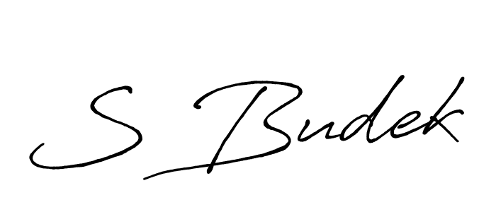Antro_Vectra_Bolder is a professional signature style that is perfect for those who want to add a touch of class to their signature. It is also a great choice for those who want to make their signature more unique. Get S Budek name to fancy signature for free. S Budek signature style 7 images and pictures png