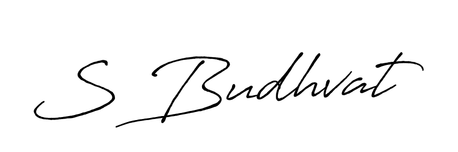 Similarly Antro_Vectra_Bolder is the best handwritten signature design. Signature creator online .You can use it as an online autograph creator for name S Budhvat. S Budhvat signature style 7 images and pictures png