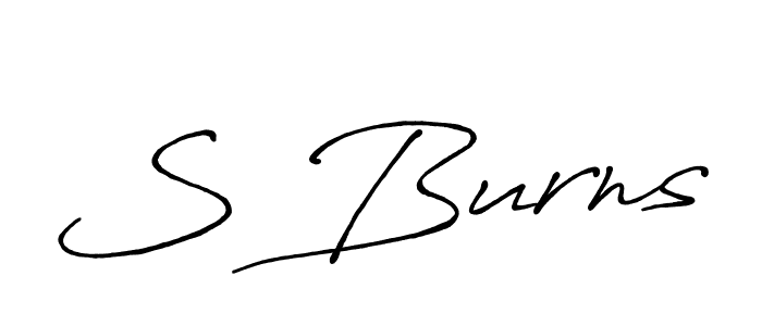 Make a beautiful signature design for name S Burns. Use this online signature maker to create a handwritten signature for free. S Burns signature style 7 images and pictures png