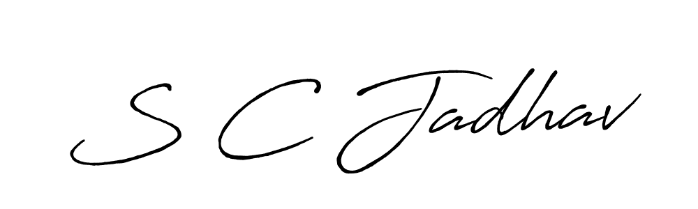 Similarly Antro_Vectra_Bolder is the best handwritten signature design. Signature creator online .You can use it as an online autograph creator for name S C Jadhav. S C Jadhav signature style 7 images and pictures png