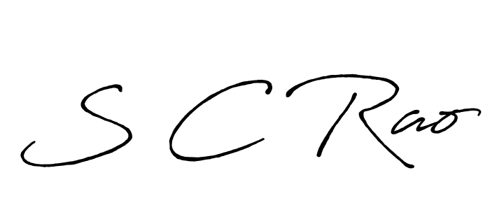 Also we have S C Rao name is the best signature style. Create professional handwritten signature collection using Antro_Vectra_Bolder autograph style. S C Rao signature style 7 images and pictures png
