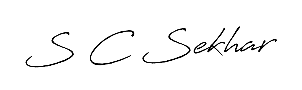 How to Draw S C Sekhar signature style? Antro_Vectra_Bolder is a latest design signature styles for name S C Sekhar. S C Sekhar signature style 7 images and pictures png
