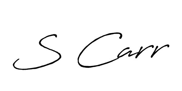 How to make S Carr signature? Antro_Vectra_Bolder is a professional autograph style. Create handwritten signature for S Carr name. S Carr signature style 7 images and pictures png