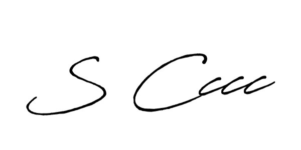The best way (Antro_Vectra_Bolder) to make a short signature is to pick only two or three words in your name. The name S Cccc include a total of six letters. For converting this name. S Cccc signature style 7 images and pictures png