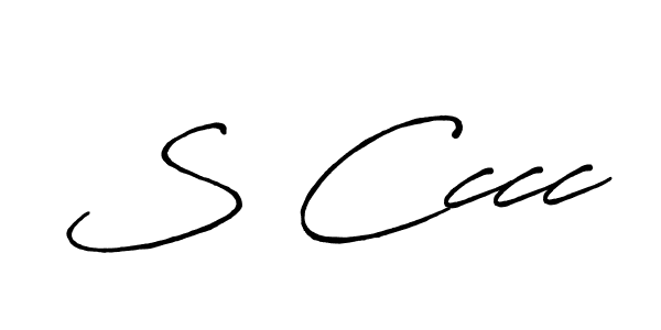 The best way (Antro_Vectra_Bolder) to make a short signature is to pick only two or three words in your name. The name S Cccc include a total of six letters. For converting this name. S Cccc signature style 7 images and pictures png