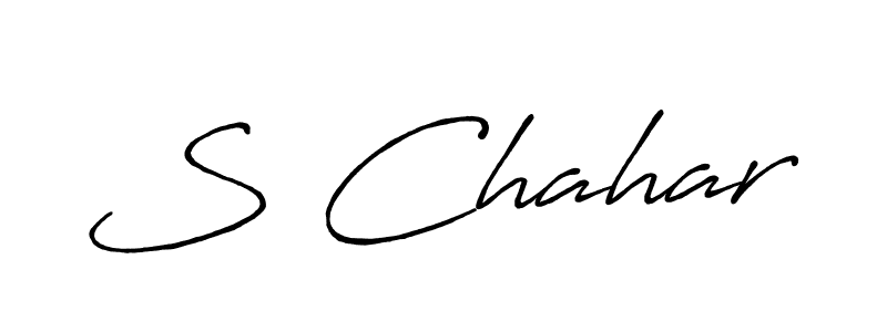 Best and Professional Signature Style for S Chahar. Antro_Vectra_Bolder Best Signature Style Collection. S Chahar signature style 7 images and pictures png