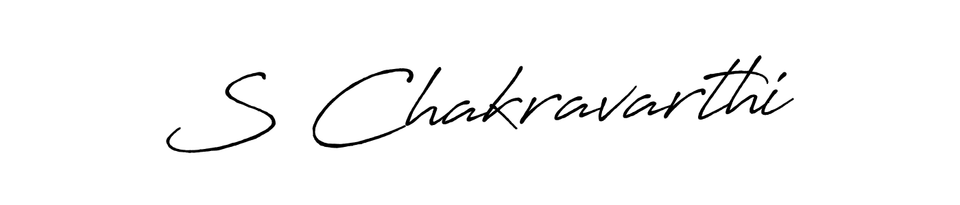 S Chakravarthi stylish signature style. Best Handwritten Sign (Antro_Vectra_Bolder) for my name. Handwritten Signature Collection Ideas for my name S Chakravarthi. S Chakravarthi signature style 7 images and pictures png