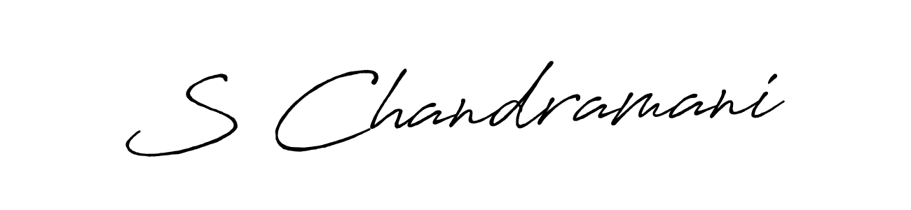 Antro_Vectra_Bolder is a professional signature style that is perfect for those who want to add a touch of class to their signature. It is also a great choice for those who want to make their signature more unique. Get S Chandramani name to fancy signature for free. S Chandramani signature style 7 images and pictures png