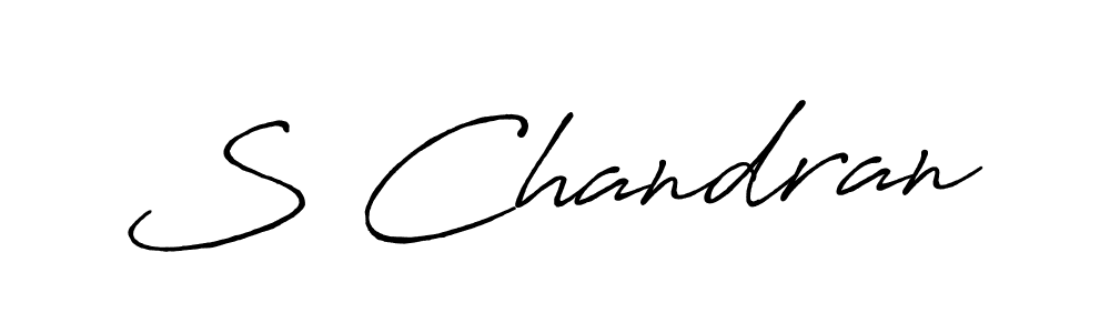 Also we have S Chandran name is the best signature style. Create professional handwritten signature collection using Antro_Vectra_Bolder autograph style. S Chandran signature style 7 images and pictures png