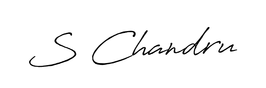 Design your own signature with our free online signature maker. With this signature software, you can create a handwritten (Antro_Vectra_Bolder) signature for name S Chandru. S Chandru signature style 7 images and pictures png