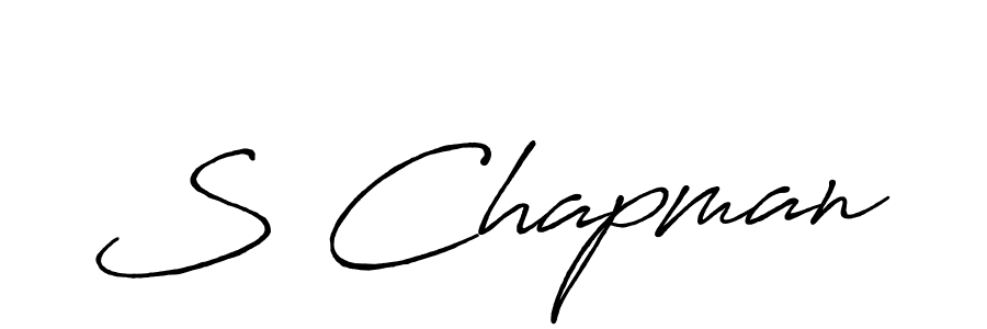 Use a signature maker to create a handwritten signature online. With this signature software, you can design (Antro_Vectra_Bolder) your own signature for name S Chapman. S Chapman signature style 7 images and pictures png