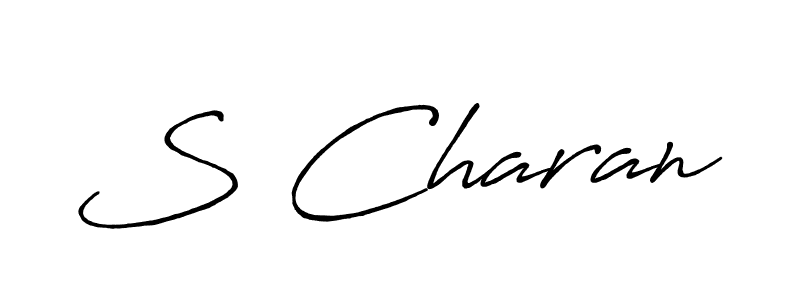 It looks lik you need a new signature style for name S Charan. Design unique handwritten (Antro_Vectra_Bolder) signature with our free signature maker in just a few clicks. S Charan signature style 7 images and pictures png
