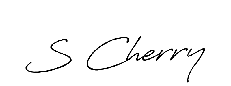 How to Draw S Cherry signature style? Antro_Vectra_Bolder is a latest design signature styles for name S Cherry. S Cherry signature style 7 images and pictures png