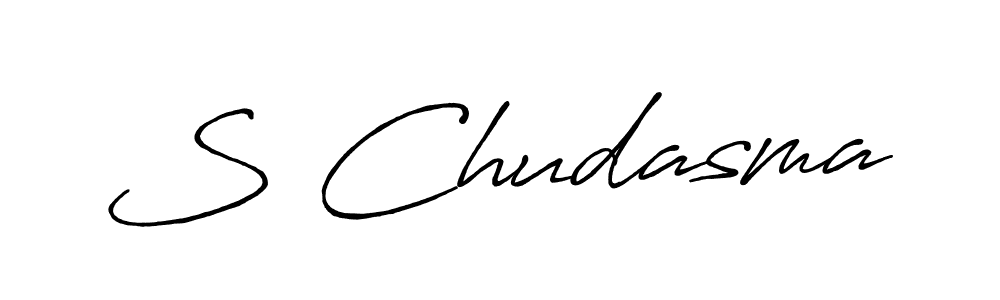 How to make S Chudasma signature? Antro_Vectra_Bolder is a professional autograph style. Create handwritten signature for S Chudasma name. S Chudasma signature style 7 images and pictures png